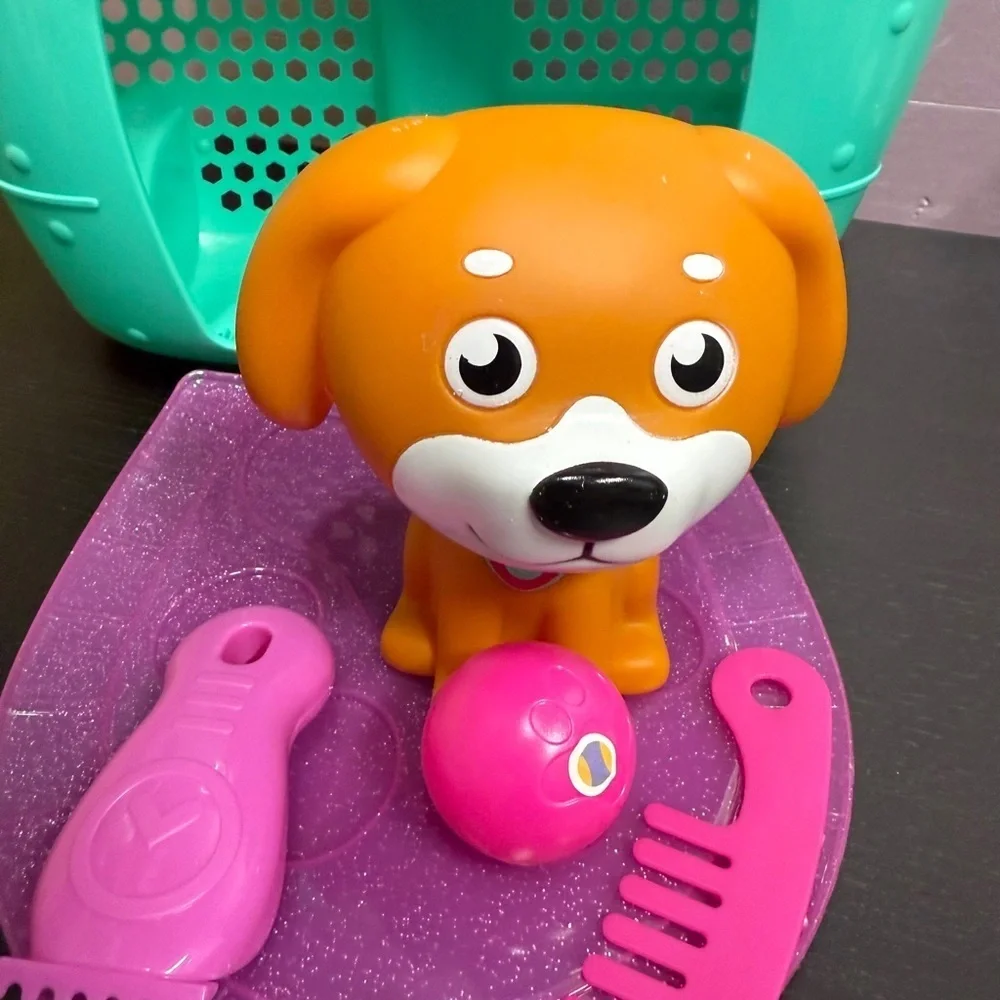 Puppy Salon Playset Rolling Suitcase Puppy Included Pretend Play